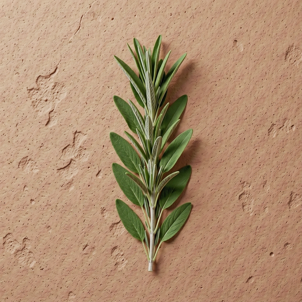 Détail de sauge fraîche